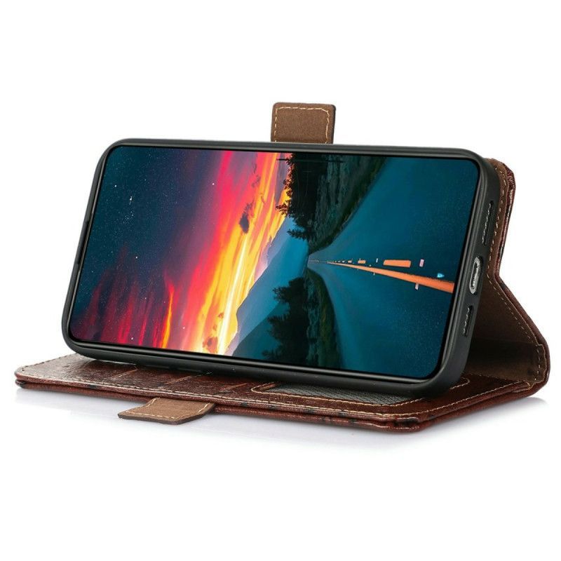 Housse iPhone 17 Pro Max Bocage RFID Texture Autruche