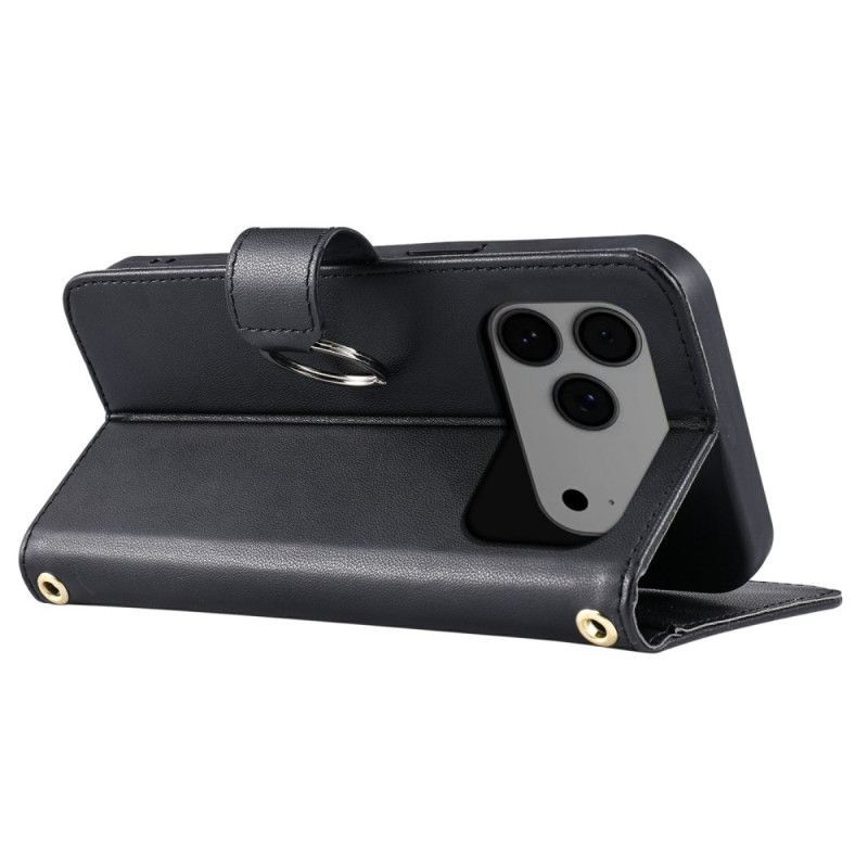 Housse iPhone 17 Pro Max Matelassée avec Lanière et Bandoulière