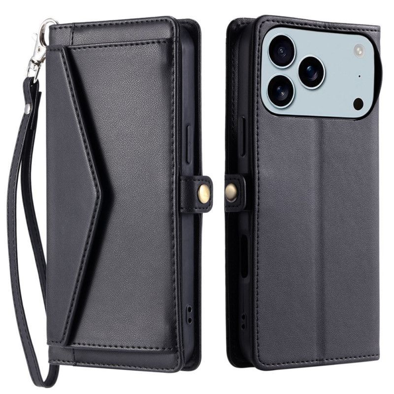 Housse iPhone 17 Pro Max Pochette et Lanière