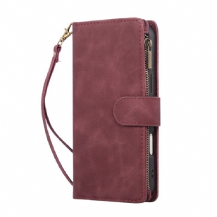 Housse iPhone 17 Pro Max Portefeuille Effet daim