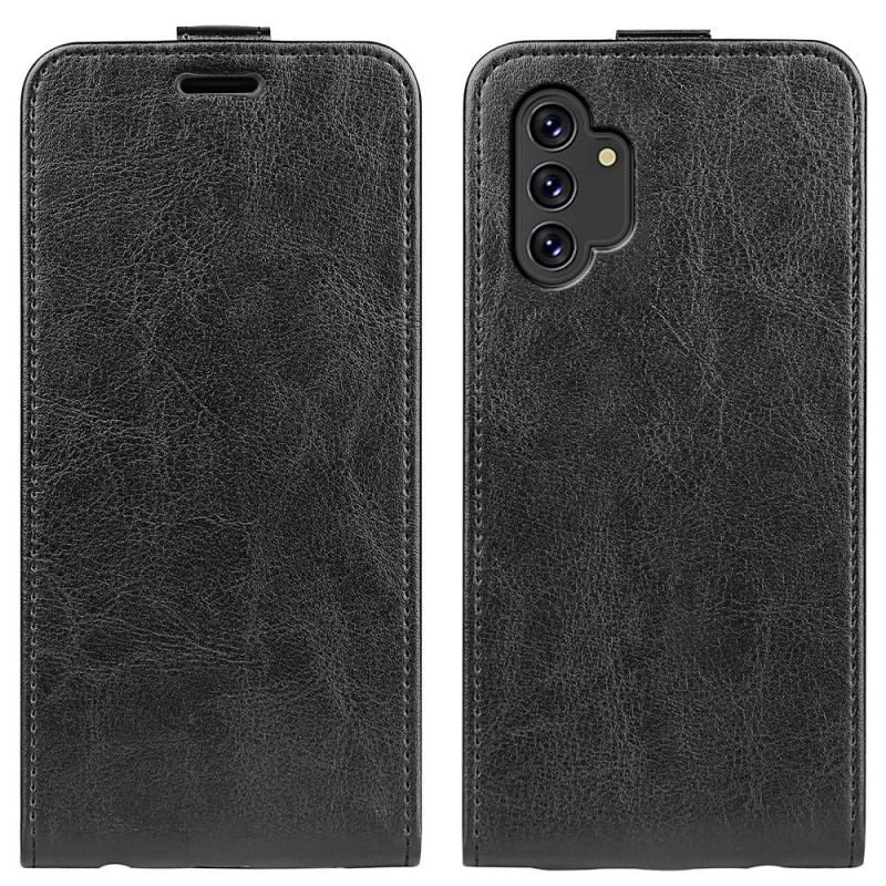 Housse Samsung Galaxy A13 Effet Cuir Rabat Vertical
