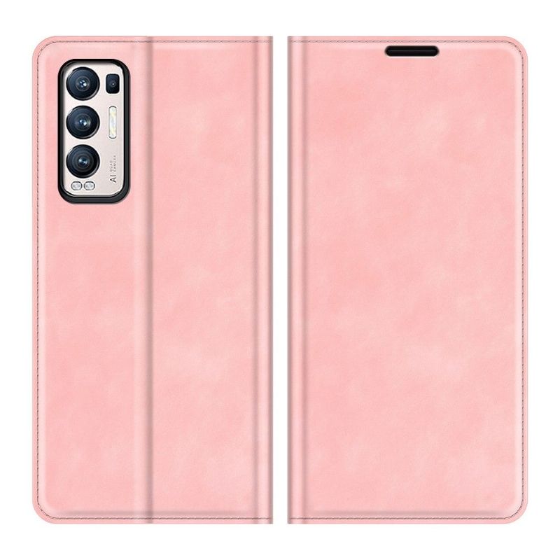 Étui Oppo Find X3 Neo simili cuir fonction stand