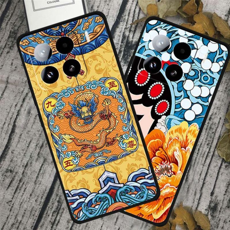 Coque Xiaomi 15 Pro Fleurs et Dragon