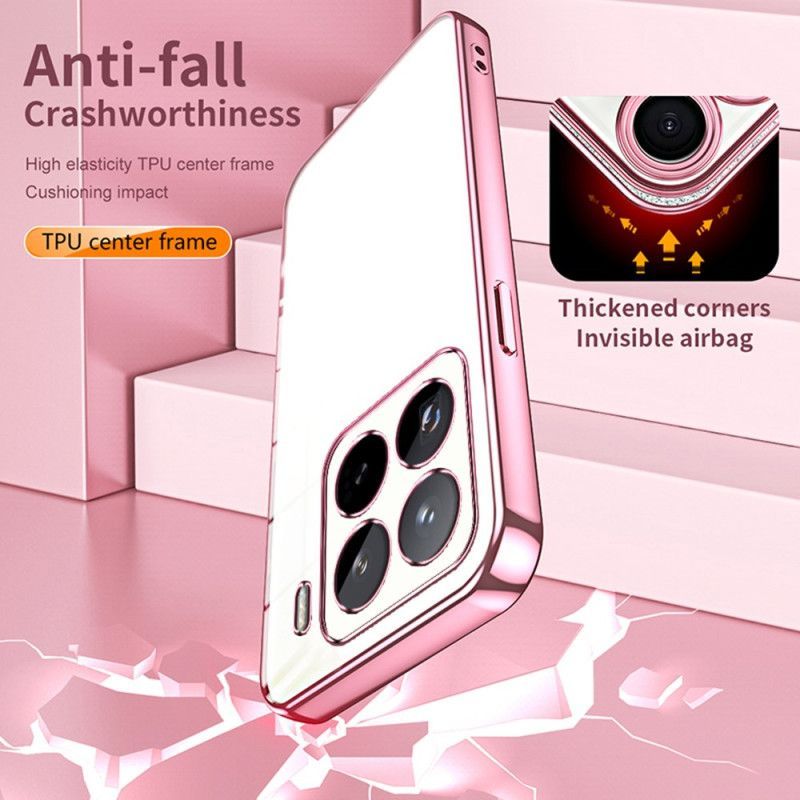 Coque pour Xiaomi 15 Pro Rebord Effet Métal