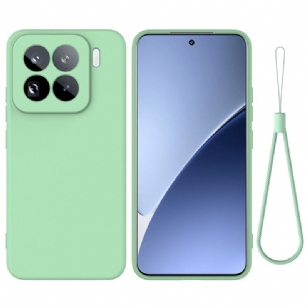 Coque Xiaomi 15 Pro Silicone Liquide à Lanière