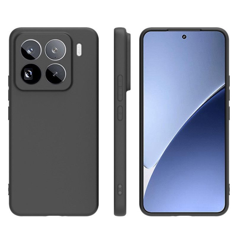 Coque Xiaomi 15 Pro Silicone Mat avec Protecteur Écran en verre Trempé