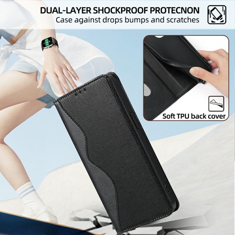 Flip Cover Xiaomi 15 Pro Protection RFID Motif Ondulé
