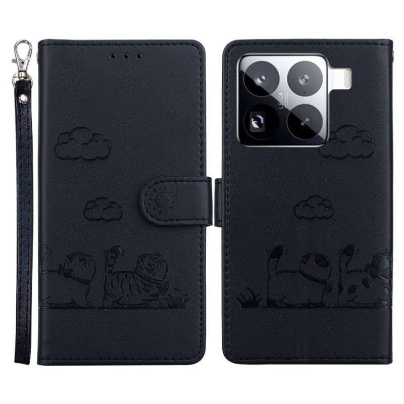 Housse Xiaomi 15 Pro Blocage RFID Scène de Chats