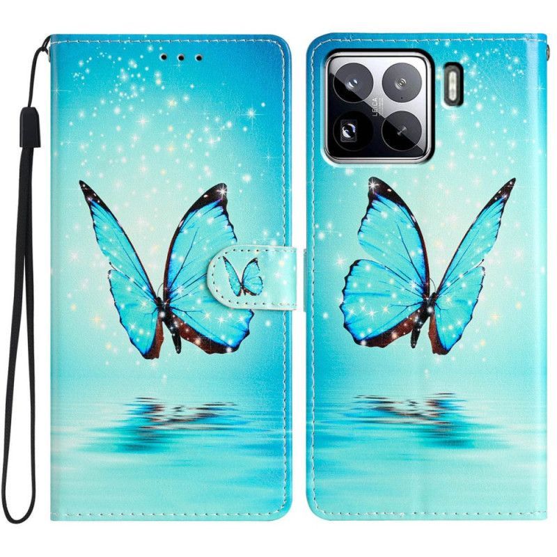 Housse Xiaomi 15 Pro Papillon Bleu en Vol
