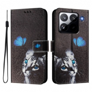 Housse Xiaomi 15 Pro Papillon et Chat