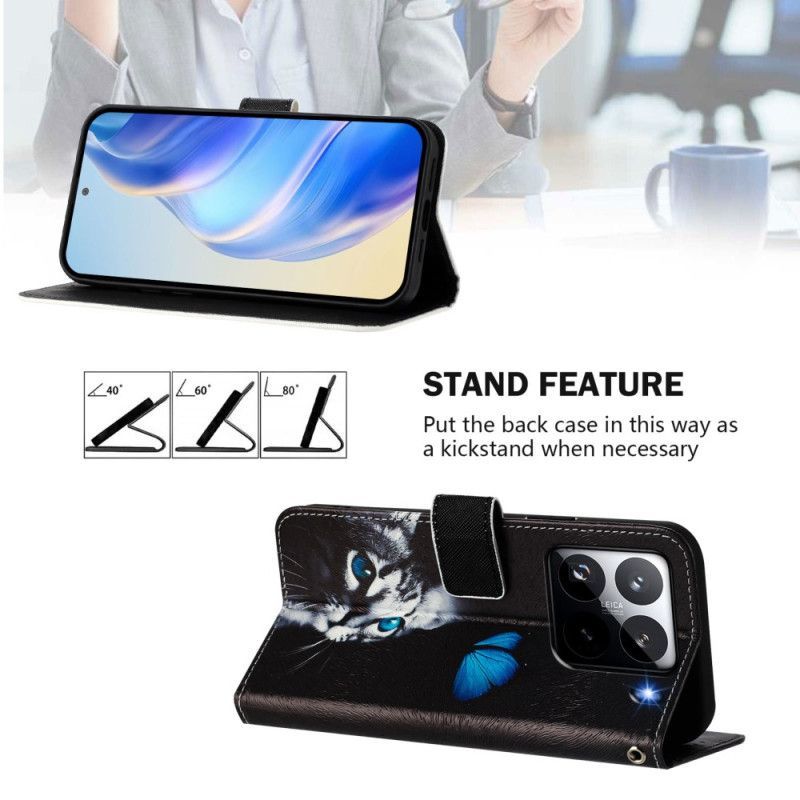 Housse Xiaomi 15 Pro Papillon et Chat