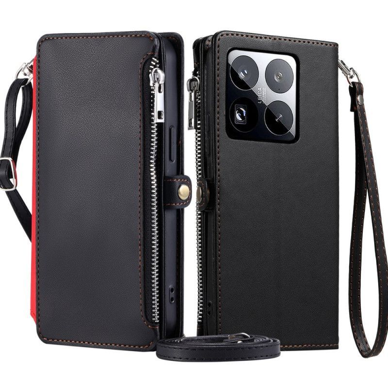 Housse Xiaomi 15 Pro Premium à Lanière et Bandoulière