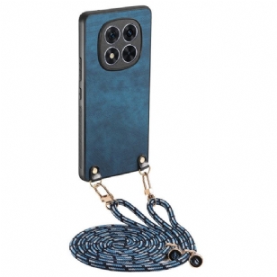 Coque à Cordon Xiaomi Redmi Note 14 Pro 5G / Poco X7 Effet Cuir