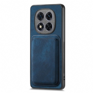 Coque Xiaomi Redmi Note 14 Pro 5G / Poco X7 Effet Cuir Porte-cartes Détachable