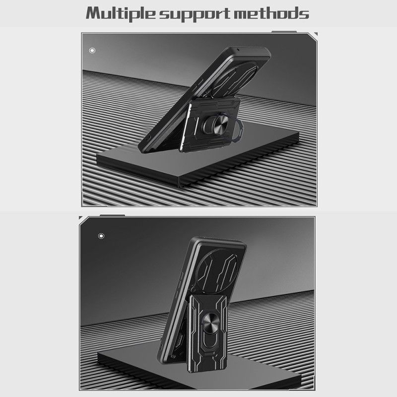 Coque Xiaomi Redmi Note 14 Pro 5G / Poco X7 Support et Protection Coulissante pour Caméra