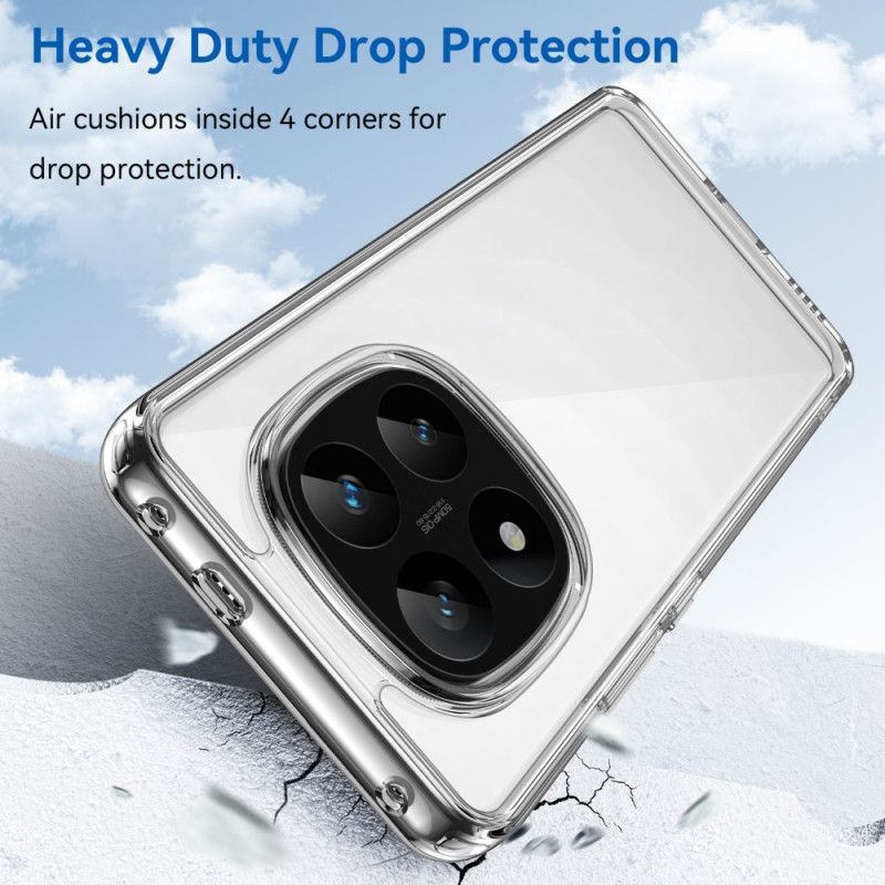 Coque Xiaomi Redmi Note 14 Pro 5G / Poco X7 Transparente avec Protection Écran Intégrale en Verre Trempé