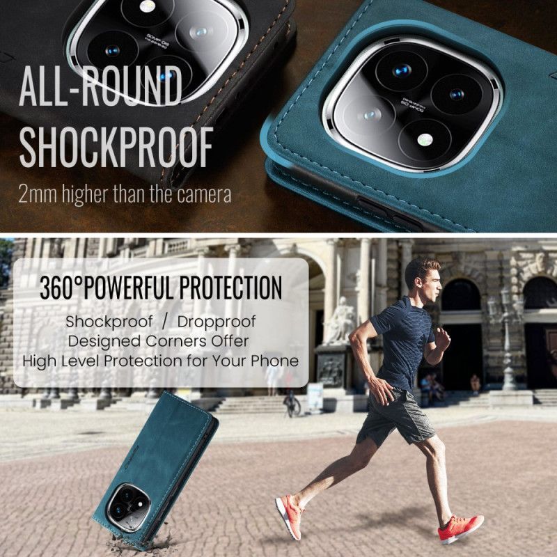 Flip Cover Xiaomi Redmi Note 14 Pro 5G / Poco X7 Effet Daim CASEME