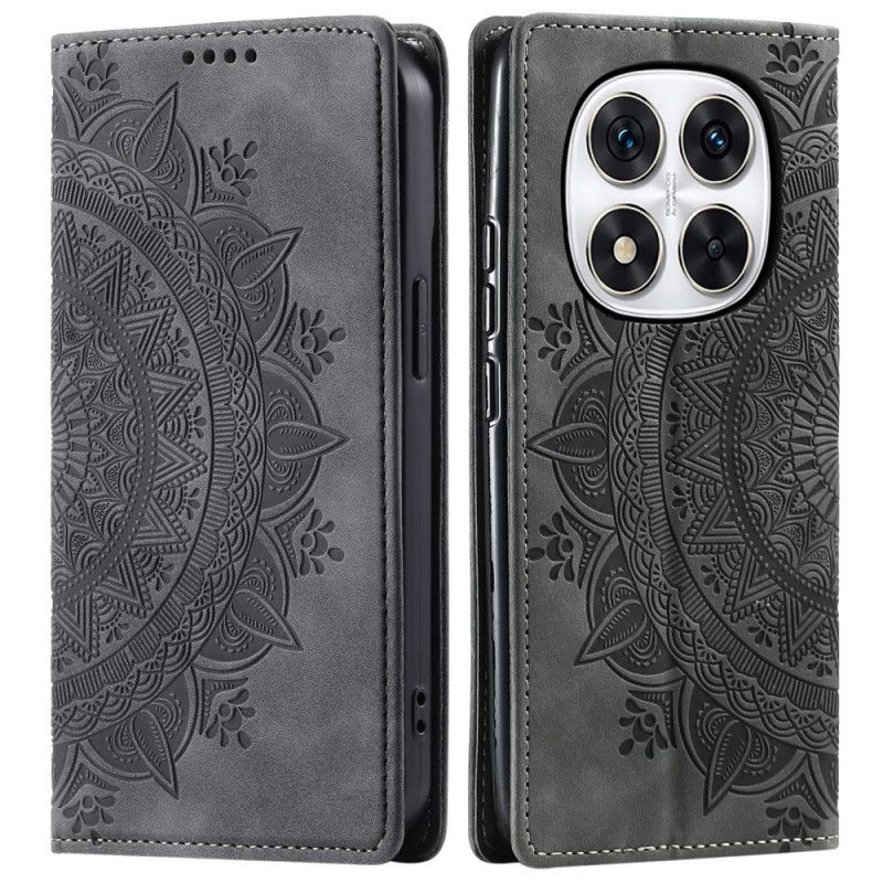 Flip Cover Xiaomi Redmi Note 14 Pro Plus 5G / 14 Pro 5G / Poco X7 Effet Daim Mandala