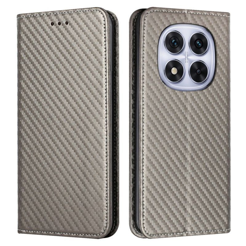 Flip Cover Xiaomi Redmi Note 14 Pro Plus 5G / 14 Pro 5G / Poco X7 Fibre Carbone à Lanière