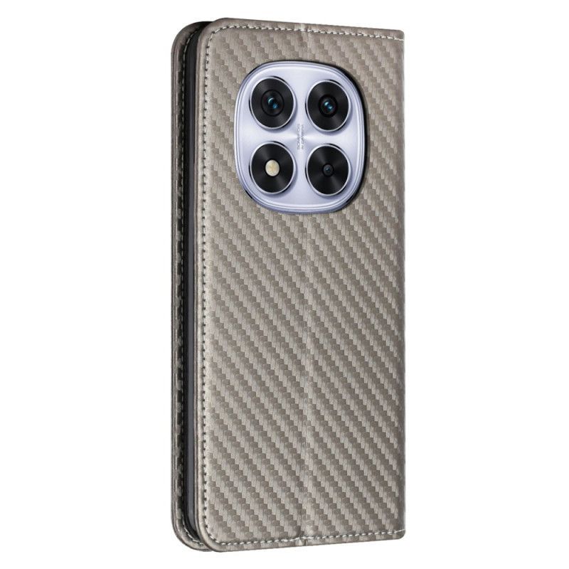 Flip Cover Xiaomi Redmi Note 14 Pro Plus 5G / 14 Pro 5G / Poco X7 Fibre Carbone à Lanière