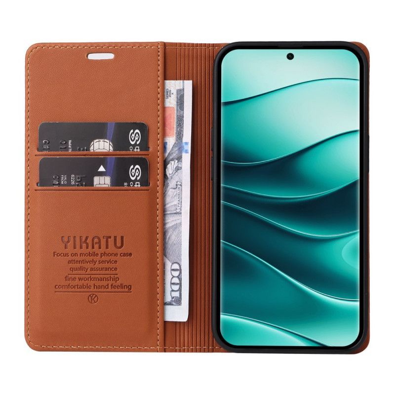 Flip Cover Xiaomi Redmi Note 14 Pro Plus 5G / 14 Pro 5G / Poco X7 Simili Cuir YIKATU