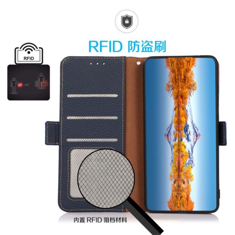 Housse Xiaomi Redmi Note 14 Pro 5G / Poco X7 Cuir Protection RFID KAZNEH