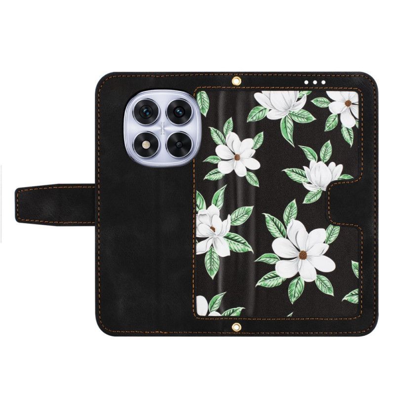 Housse Xiaomi Redmi Note 14 Pro 5G / Poco X7 Florale avec Lanière