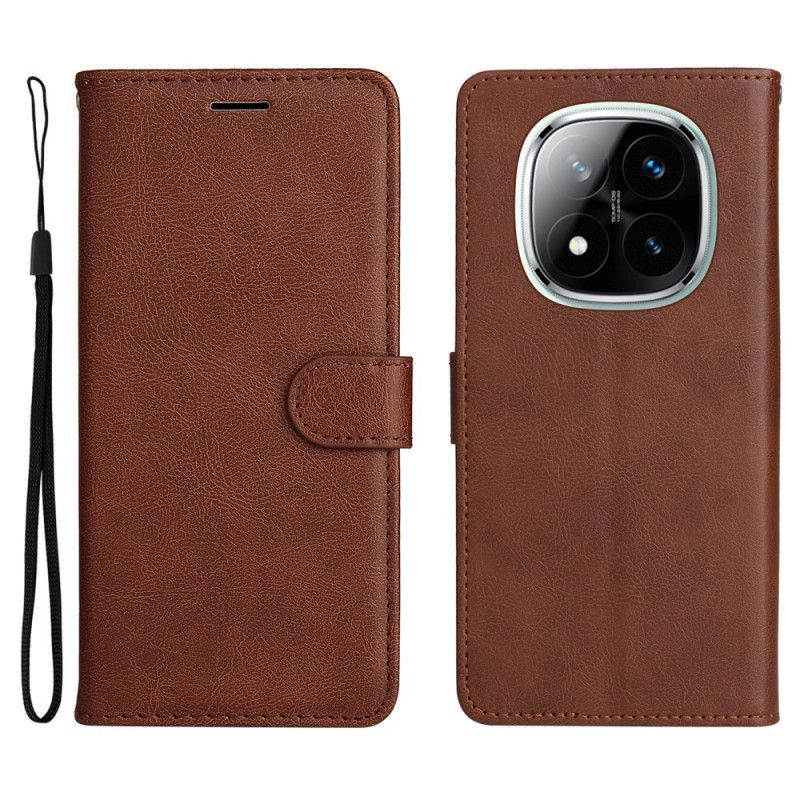 Housse Xiaomi Redmi Note 14 Pro Plus 5G / 14 Pro 5G / Poco X7 Simili Cuir Uni