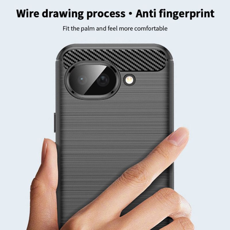 Coque Google Pixel 10A Fibre Carbone Brossée