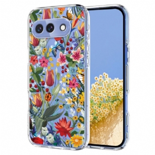 Coque Google Pixel 10A Motif Papillons et Fleurs