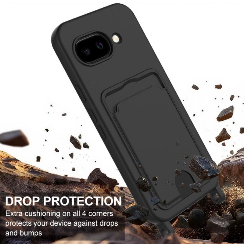 Coque Google Pixel 10A Silicone Liquide Porte-Carte