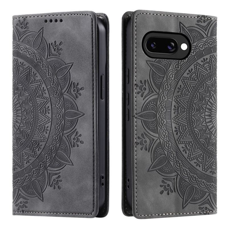 Flip Cover Google Pixel 10A Effet Daim Mandala