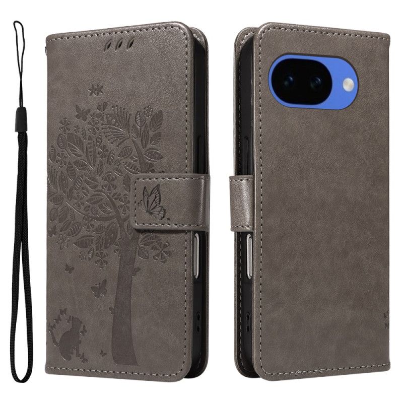 Housse Google Pixel 10A Chat et Arbre