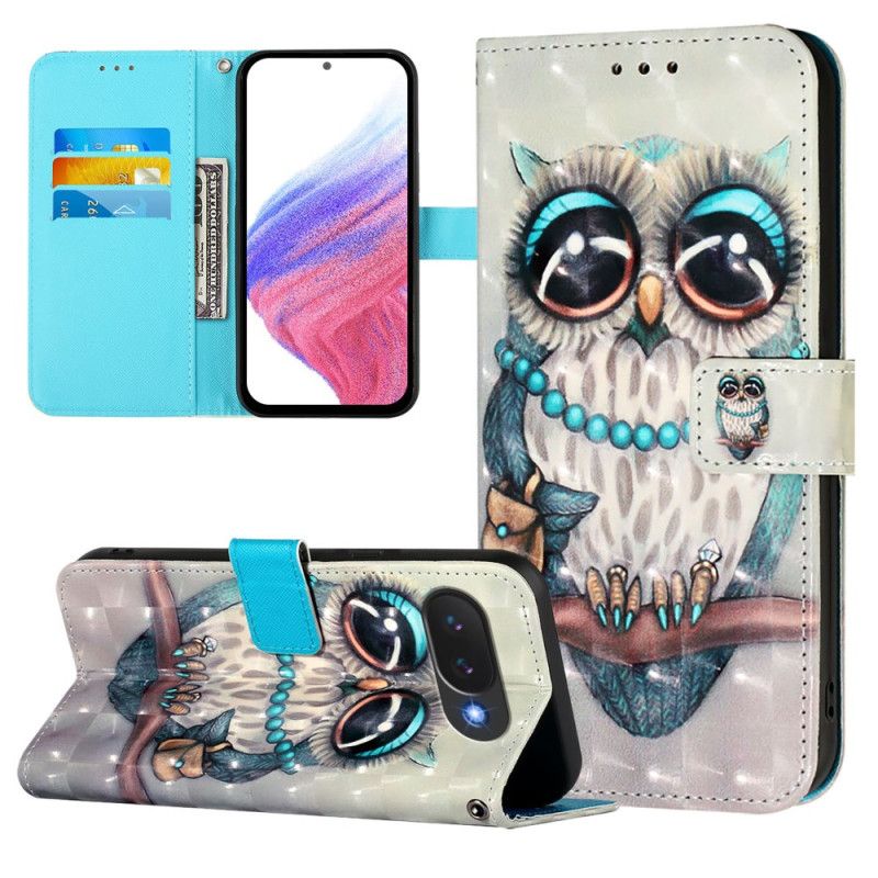 Housse Google Pixel 10A Chouette Grise