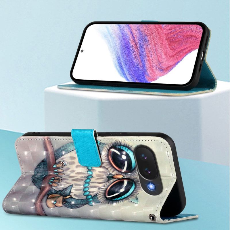 Housse Google Pixel 10A Chouette Grise