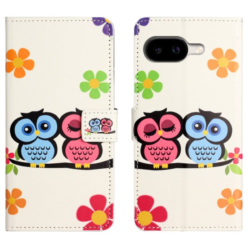 Housse Google Pixel 10A Couple de Hiboux