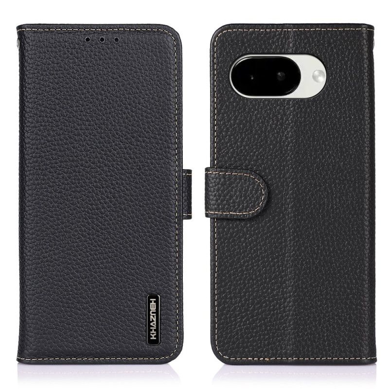 Housse Google Pixel 10A Cuir Litchi KHAZNEH
