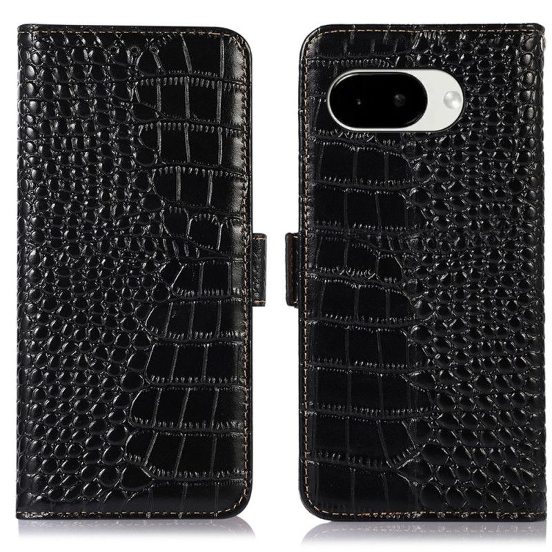 Housse Google Pixel 10A Cuir Texture Crocodile