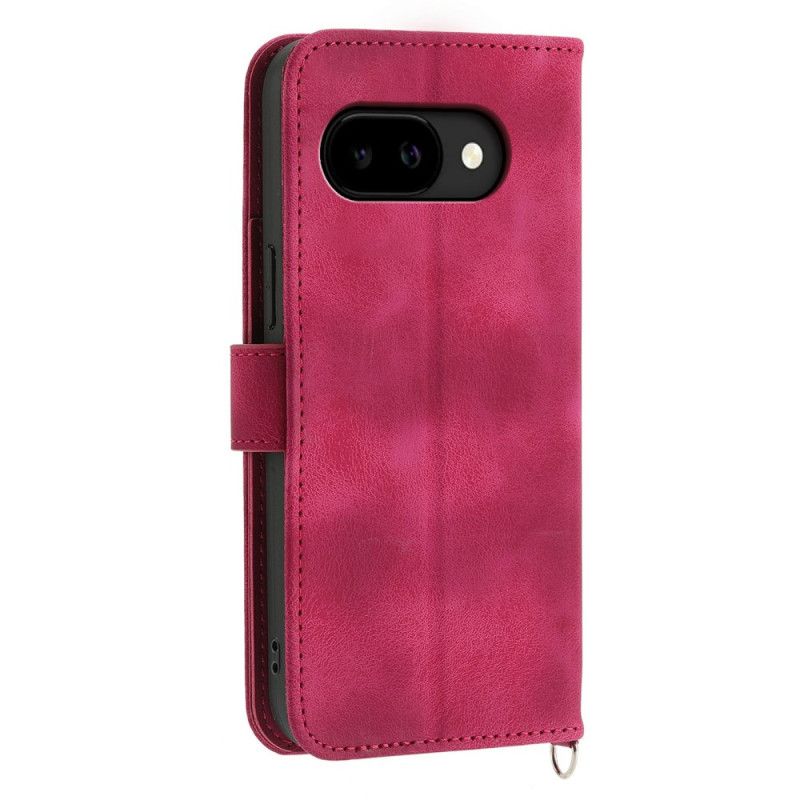 Housse Google Pixel 10A Effet Daim Mandala avec Bandoulière