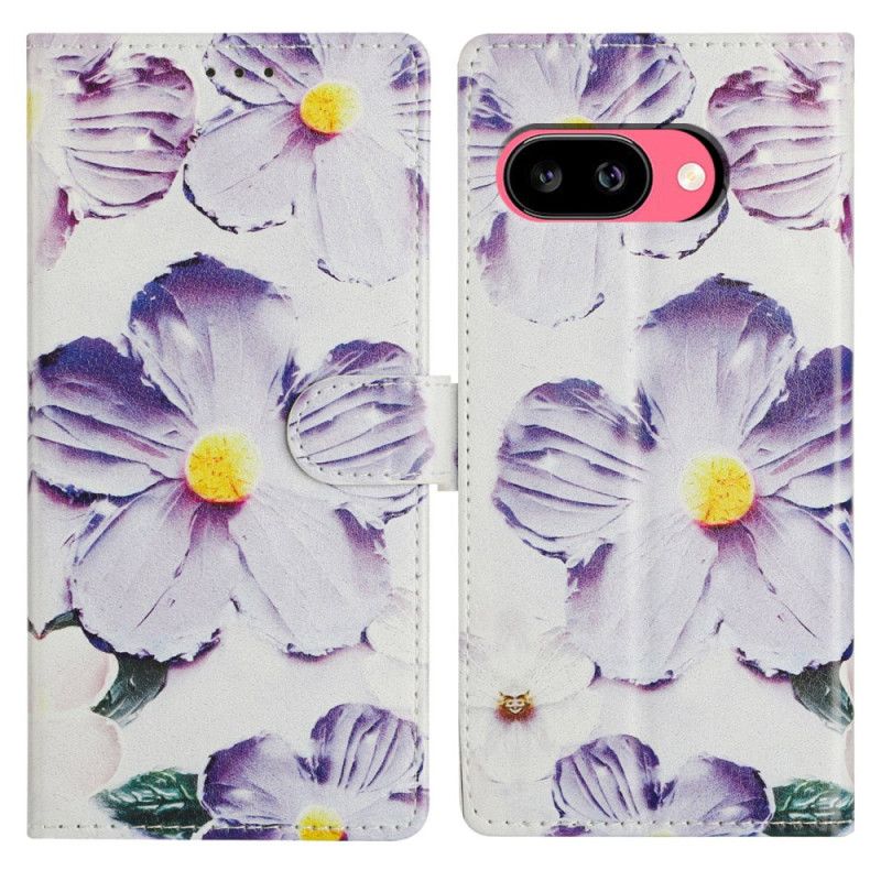 Housse Google Pixel 10A Fleurs Violettes