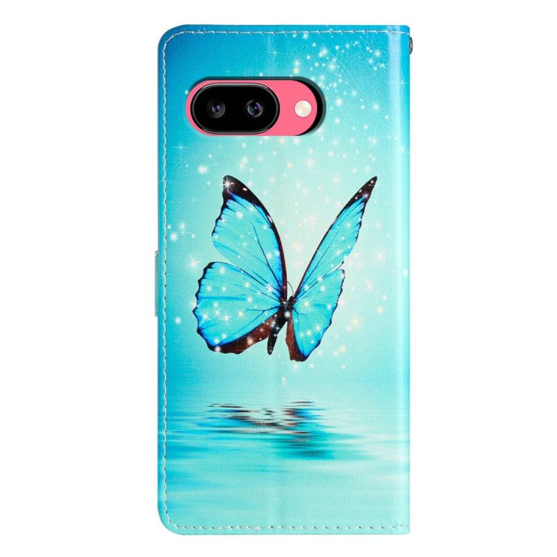 Housse Google Pixel 10A Papillon Bleu sur l'Eau