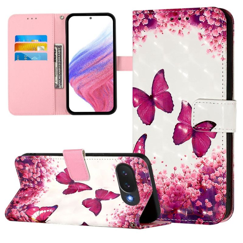 Housse Google Pixel 10A Papillons Roses