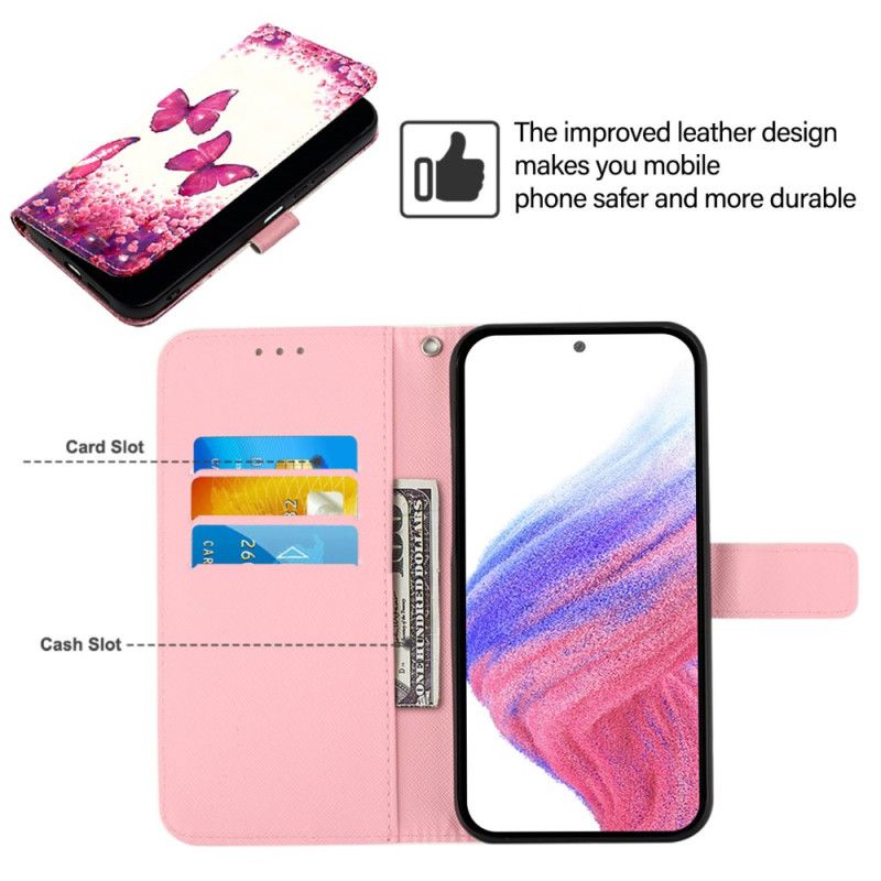 Housse Google Pixel 10A Papillons Roses