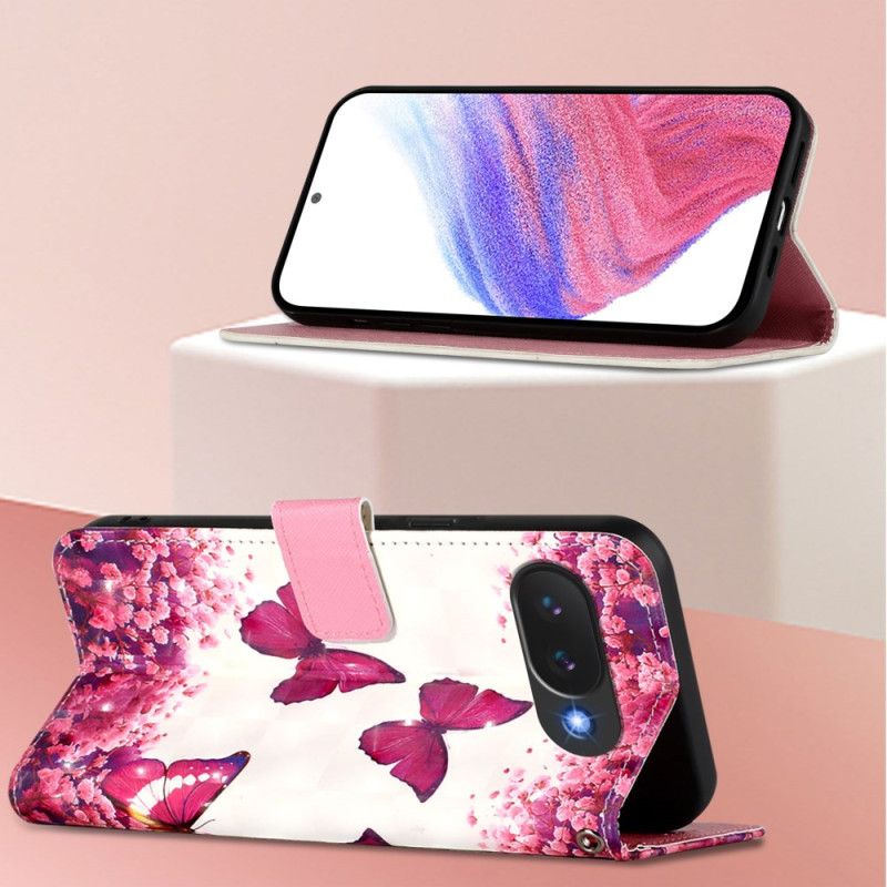 Housse Google Pixel 10A Papillons Roses