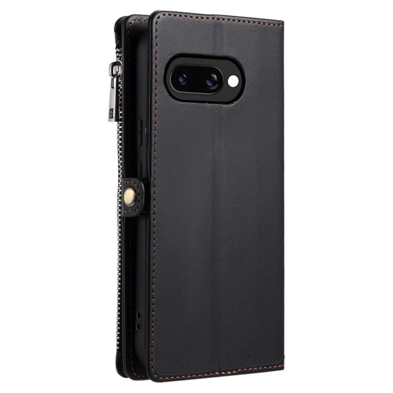 Housse Google Pixel 10A Portefeuille 8 Porte-Cartes et Lanière