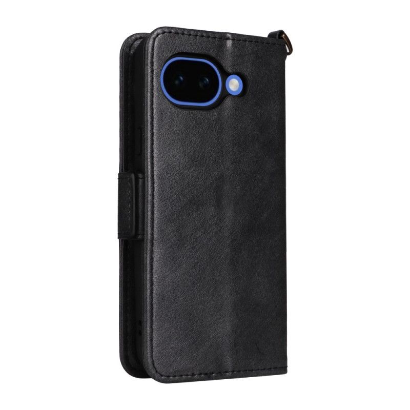 Housse Google Pixel 10A Portefeuille Vintage et Bandoulière