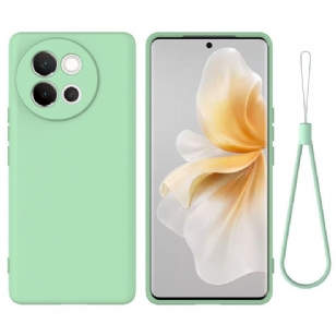Coque vivo V40 Lite 5G Silicone Liquide à Lanière