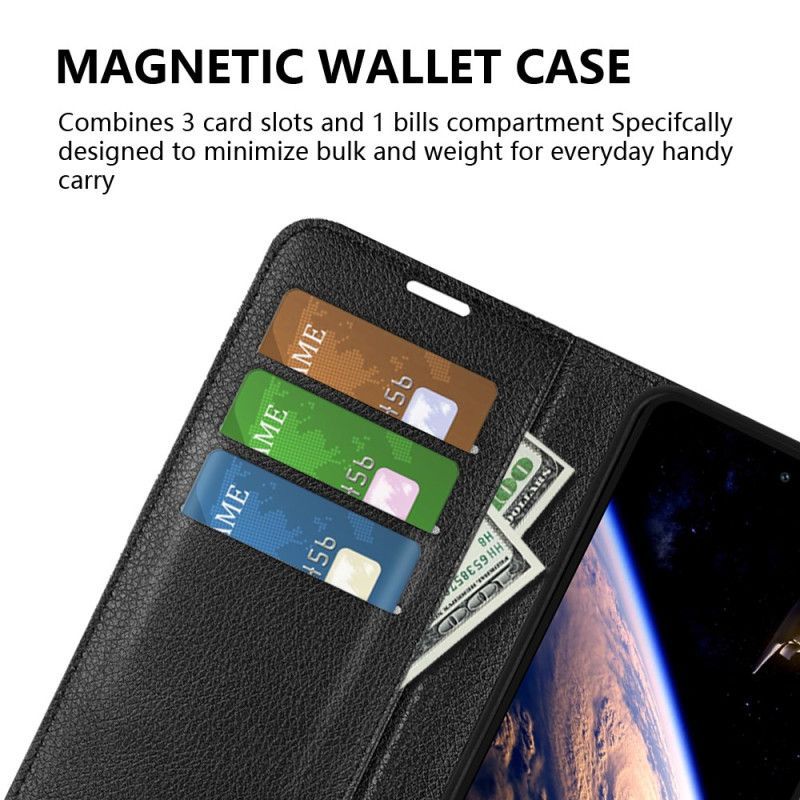 Housse Vivo V40 Lite 5G Simili Cuir Litchi