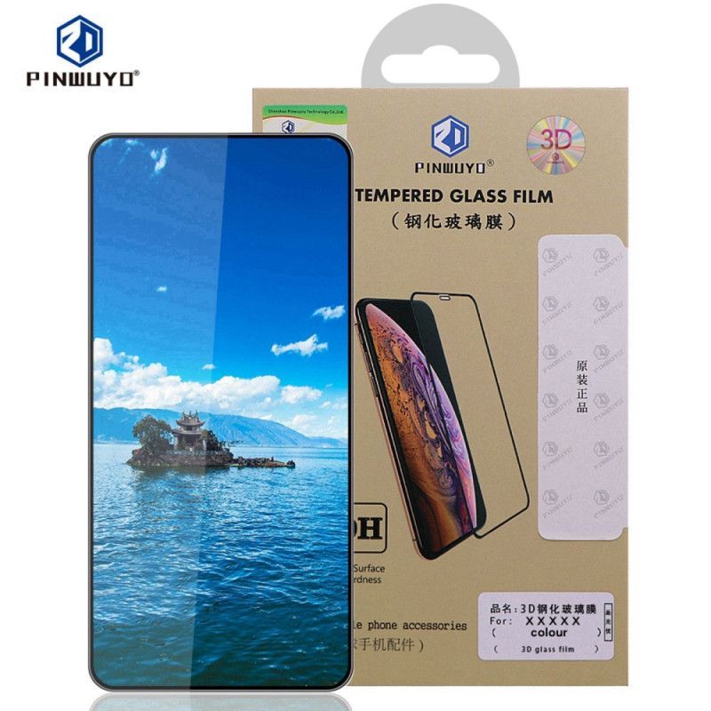 Protection en Verre Trempé pour Écran V40 Lite 5G (contour noir)