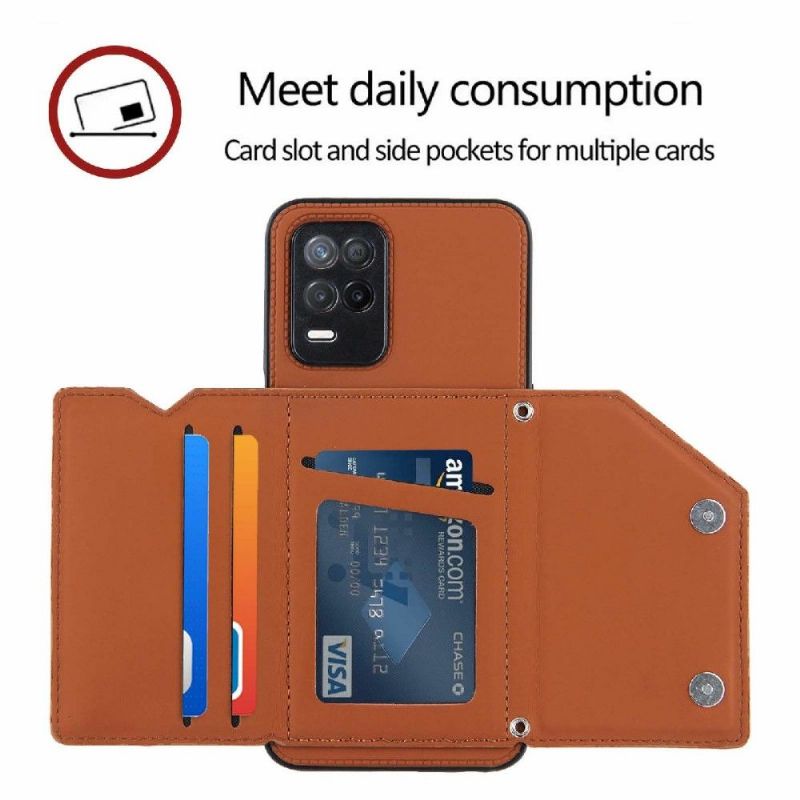 Coque Realme 8 5G AUDE Lanière multi compartiments